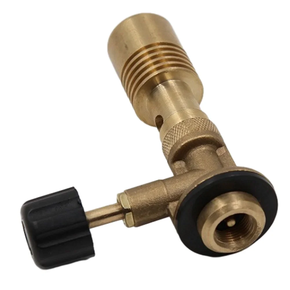 Quemador de Gas Butan de llama de latón, antorcha de fabricante de pistola portátil, quemador de laboratorio de latón ligero para acampar al aire libre/Picnic/barbacoa