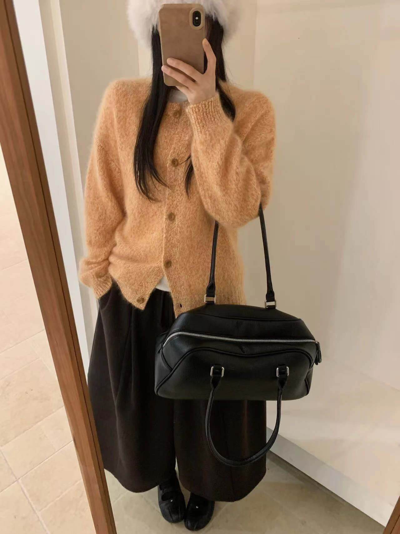 

Мягкий повседневный кардиган из 100% шерсти, вязаный, с круглым вырезом, на пуговицах, осенне-зимний, теплый, толстый, с длинными рукавами, однотонный, для повседневной носки