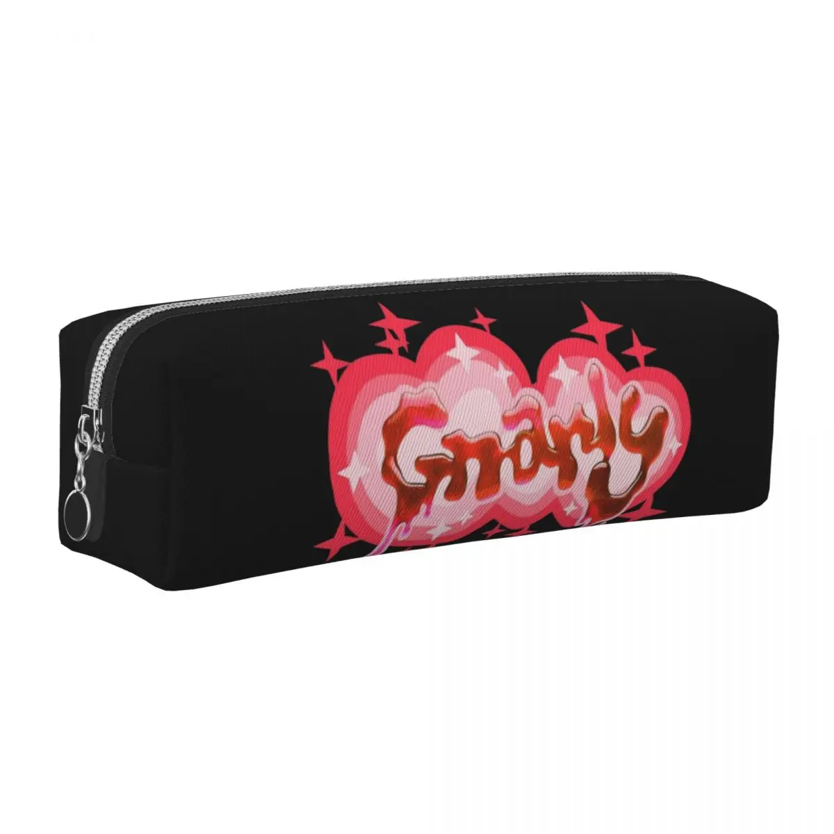 

Katseye Gnarly Pink Pencil Case Classic Pen Bag Student Large Storage Office Zipper Pencil Box