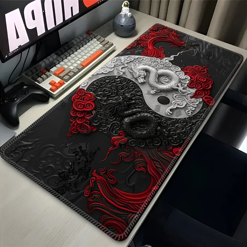 

Коврик для мыши, черный, белый цвет, неполярный настольный коврик, очень большой коврик для клавиатуры, утолщенный настраиваемый игровой коврик, скатерть для домашнего офиса