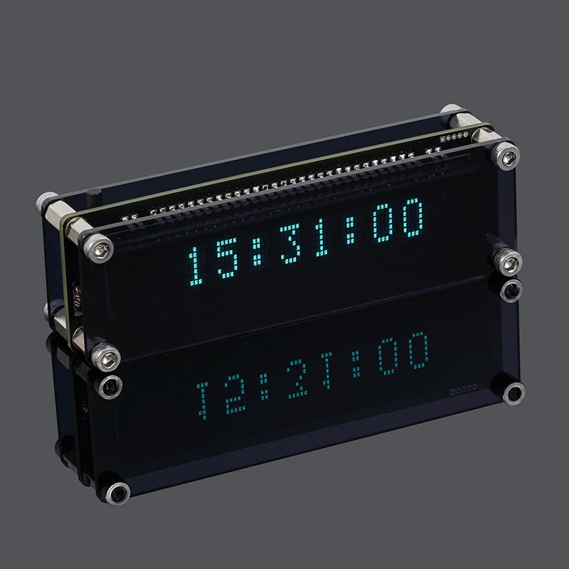 

HKFZ VFD clock, creative page turning clock, real-time display, vacuum fluorescent display WIFI timing, automatic calibration