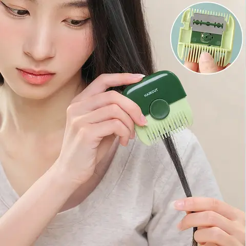 여아용 헤어 트리머 빗, 헤어 컷, 헤어 트리밍 앞머리, 부러진 헤어 앞머리, 수동 휴대용 어린이 헤어 클리퍼 액세서리