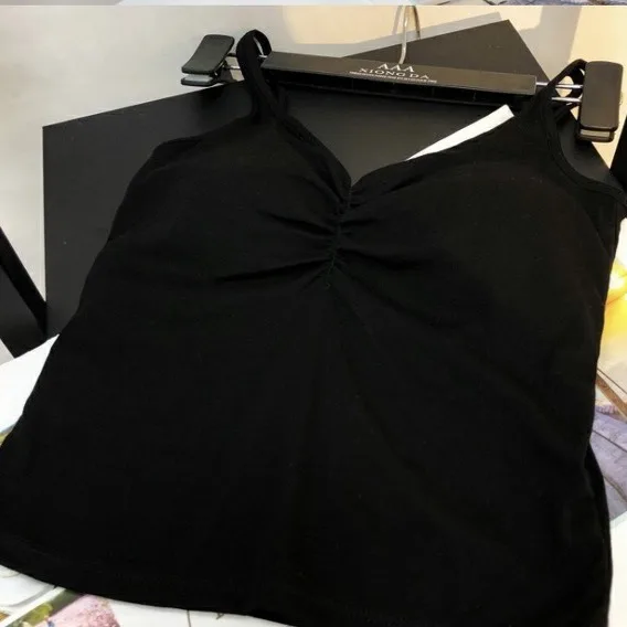 Canotta estiva in cotone ter Ne da donna nuova traspirante in un unico pezzo Bral Bal intimo V-Ne in misto cotone