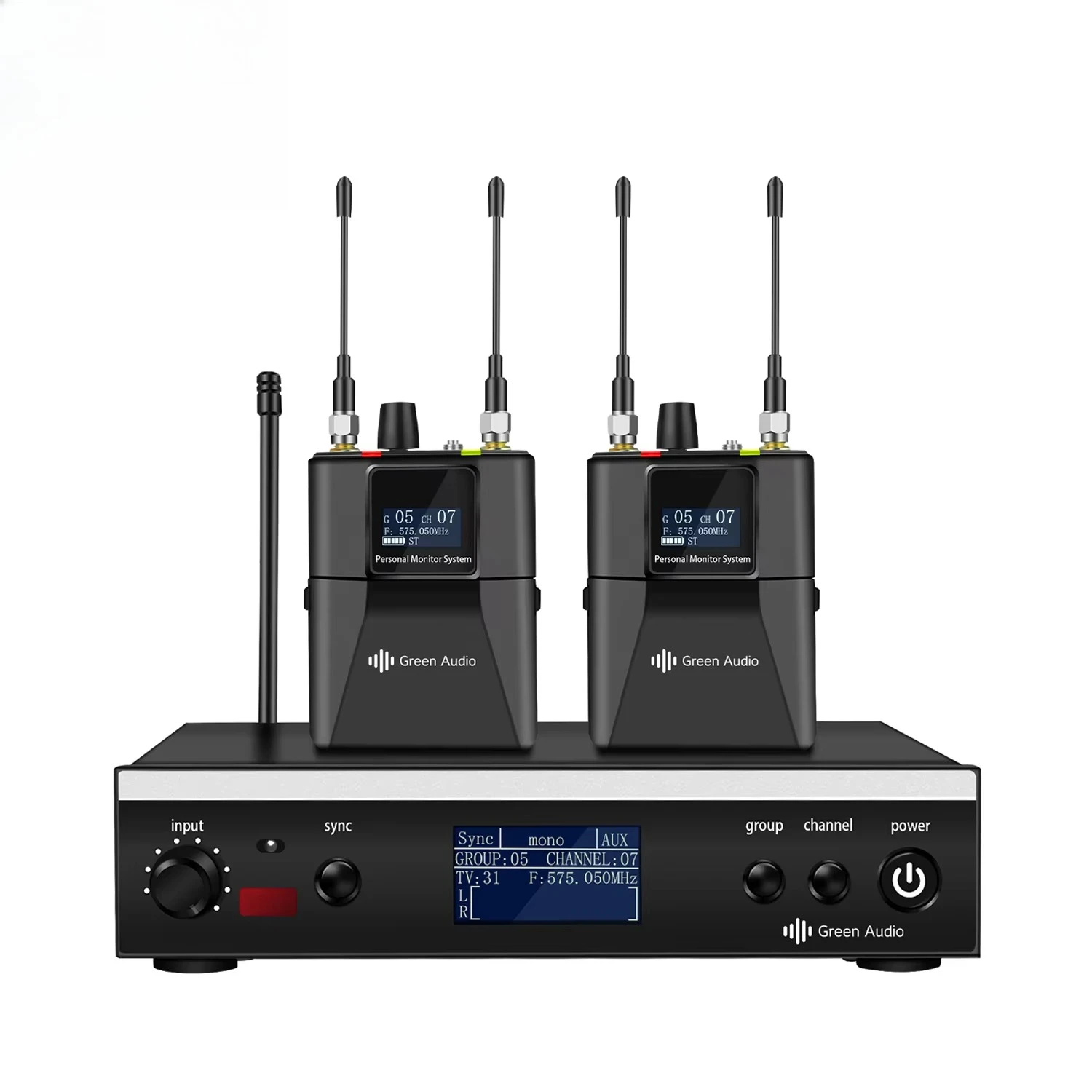 

GAW-PSM3 Stereo Channel UHF In-Ear Monitoring Wireless System 24-Bit Digital DSP Processor For Small Concerts And Home Theater
