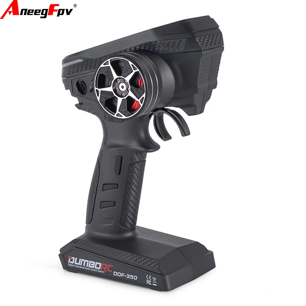 DUMBORC DDF-350 10CH RC Radio Transmitter And Receiver with HD Screen for RC Car Truck Crawler Boat Tank X10FG X10F Compatible