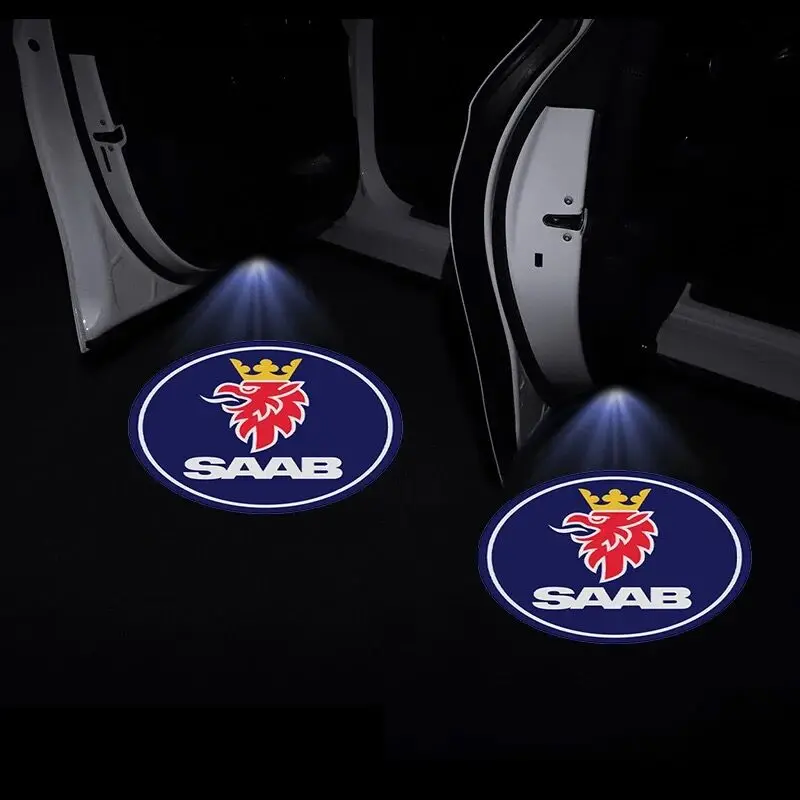 

Led Car Door Welcome Light Courtesy Laser Projector Logo For Saab 95 93 9-3 2003-2012 2010 2011 9-5 1998-2011 Accessories