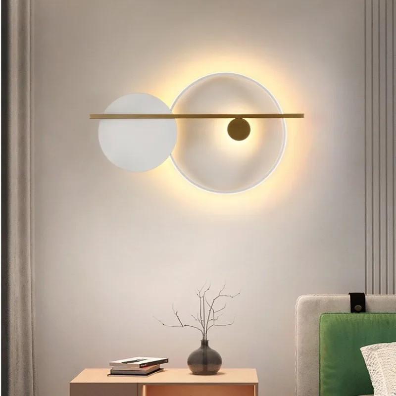 

Modern Minimalist Bedroom Bedside Lamp Living Room Background Wall Designer Personality Light