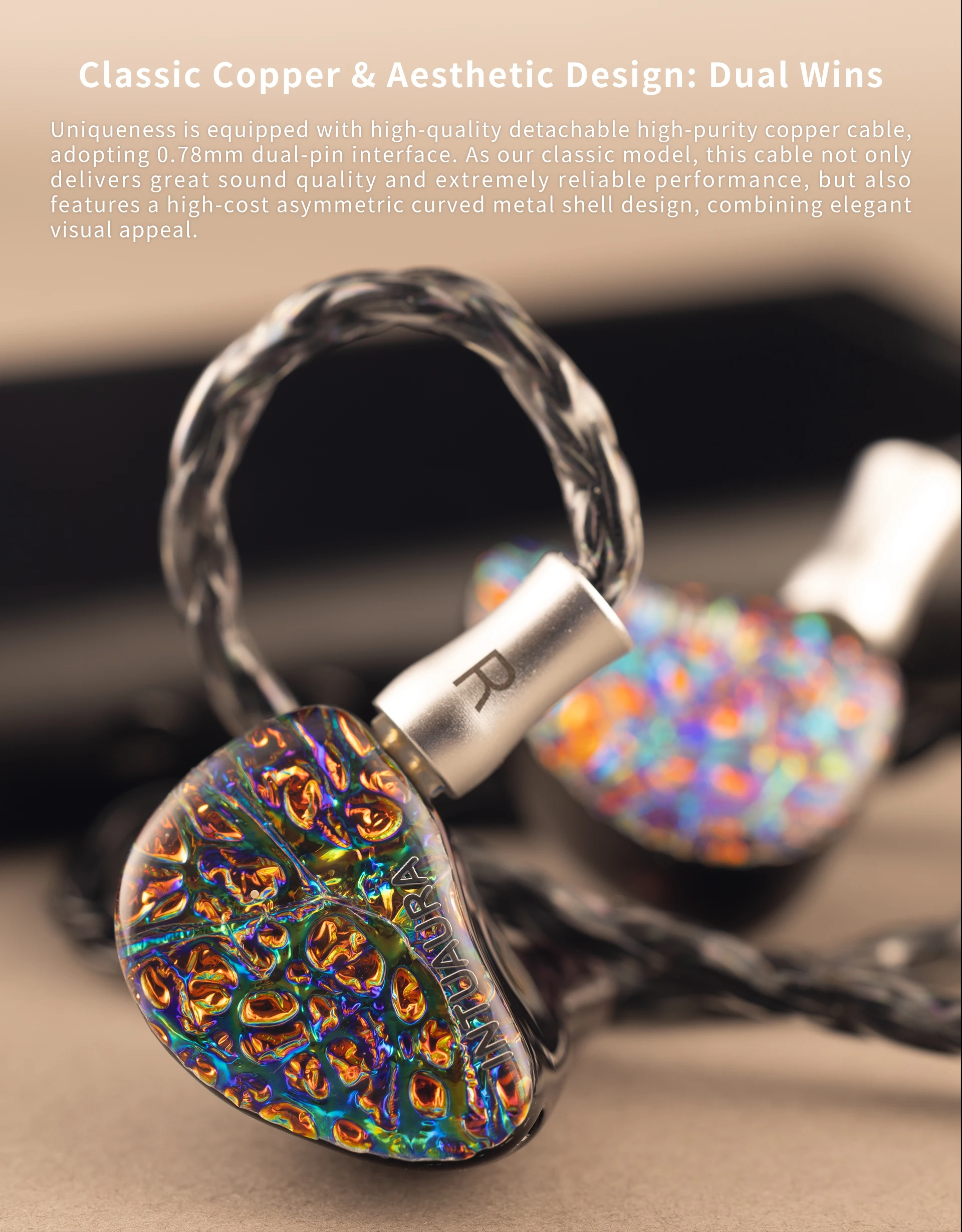 

INTUAURA Uniqueness Precision-Tuned Multi-Driver IEM Earphone with Zero-Damping Bass and Treble Acoustic Tubes