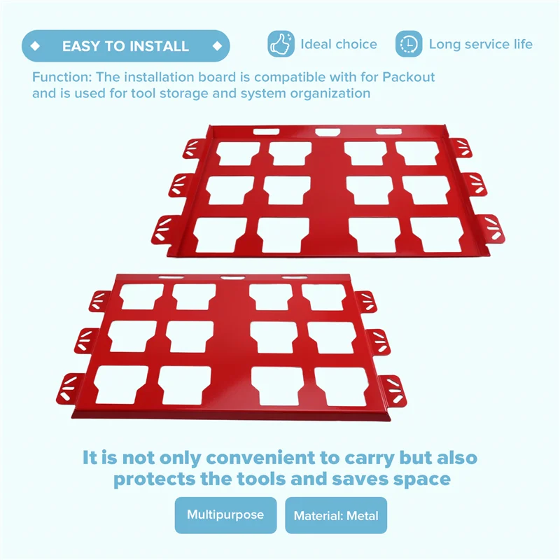 AT19-Tool Storage Rack Truck Toolbox Rack Wall-Mounted Tool Storage Rack Cab Toolbox Fixing Frame Storage Rack Toolbox Holder