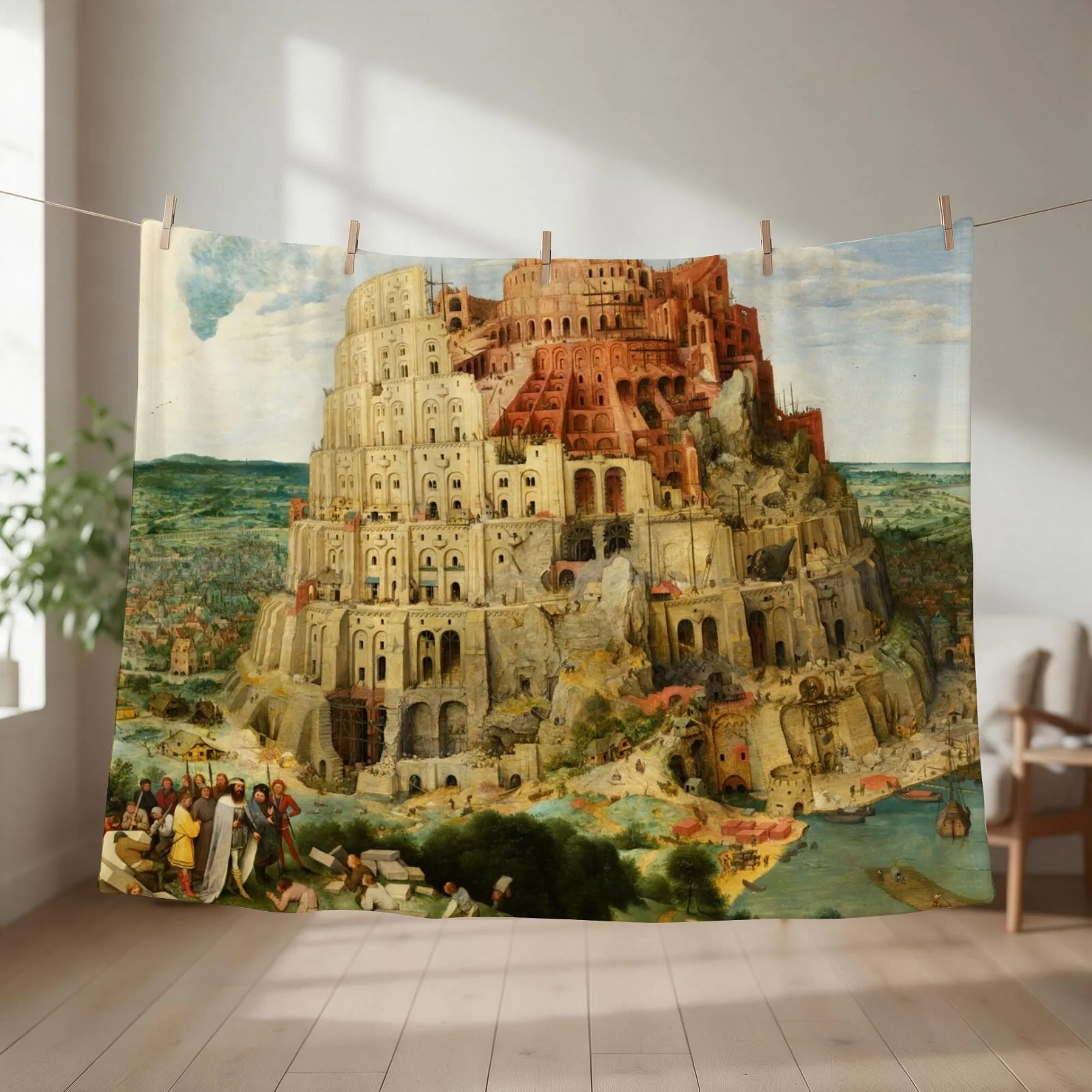 Pieter Bruegel the Elder The Tower of Babel (Vienna) Throw Blanket christmas gifts Bed warm for winter Blankets