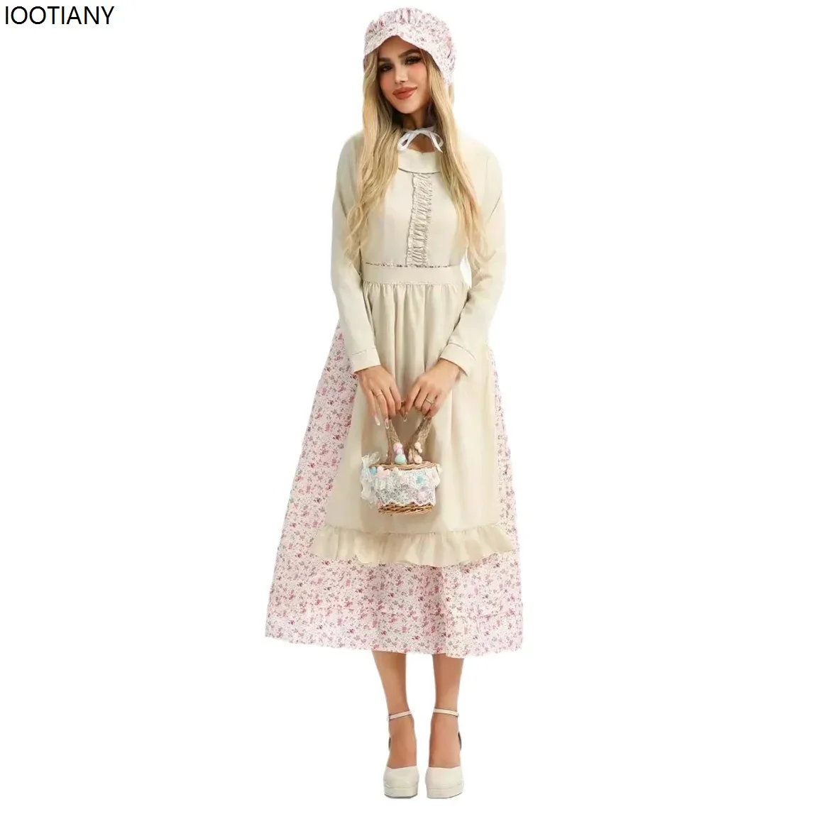 

CosplayWomen Sexy Wolf Grandma Cosplay Costume Halloween Adult Retro Maid French Dress Carnival Party Dialogue Drama Stage Dress