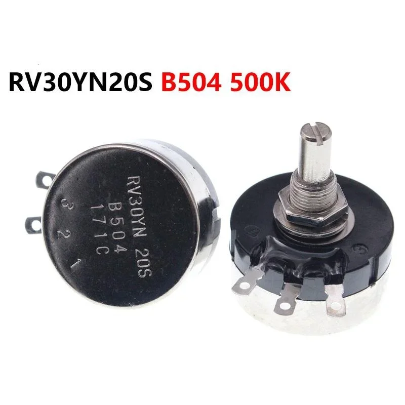 RV30YN20S B504 500K 3W Single Turn Carbon Film Potentiometer Adjustable Resistor