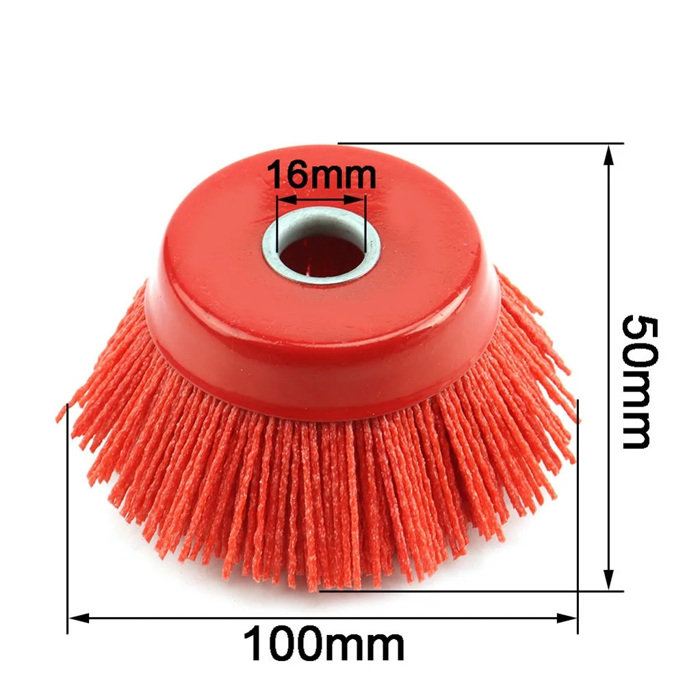 

Newest Reliable Useful Tools Cup Brush Nylon Wire Deburring For Wood Nylon Wheel Wire Brush 16mm 4inch Abrasive Cup
