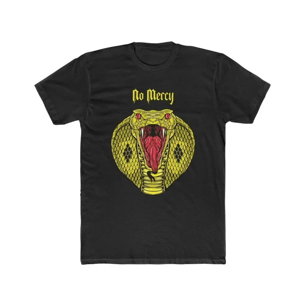 

No Mercy Cobra Graphic T-Shirt 100% Cotton O-Neck Summer Short Sleeve Casual Mens T-shirt Size S-3XL