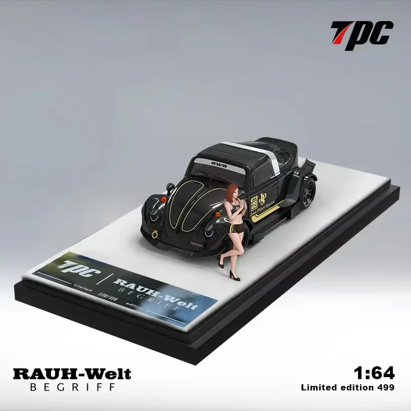 TPC 1:64 RWB Targa JPS Black Gold Diecast Model Cars