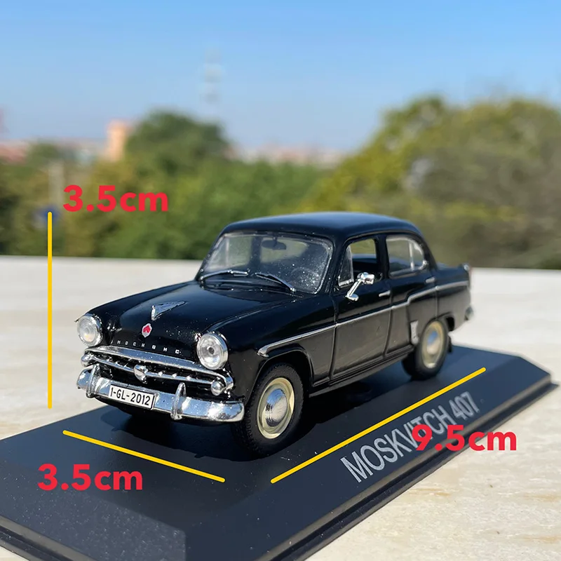 1:43 Scale Moskvitch 407 Simulation Alloy Car Model Diecast Toy Collectible Souvenir Decoration Gift Toys Cars