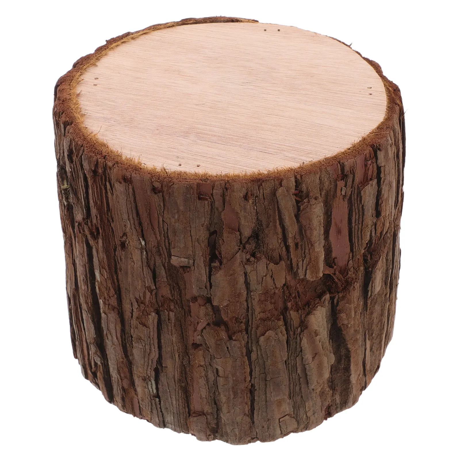 

Wooden Fence Decor Artificial Tree Stump Holder Tealight Farmhouse Log Decor Rustic Centerpiece Christmas Thanksgiving