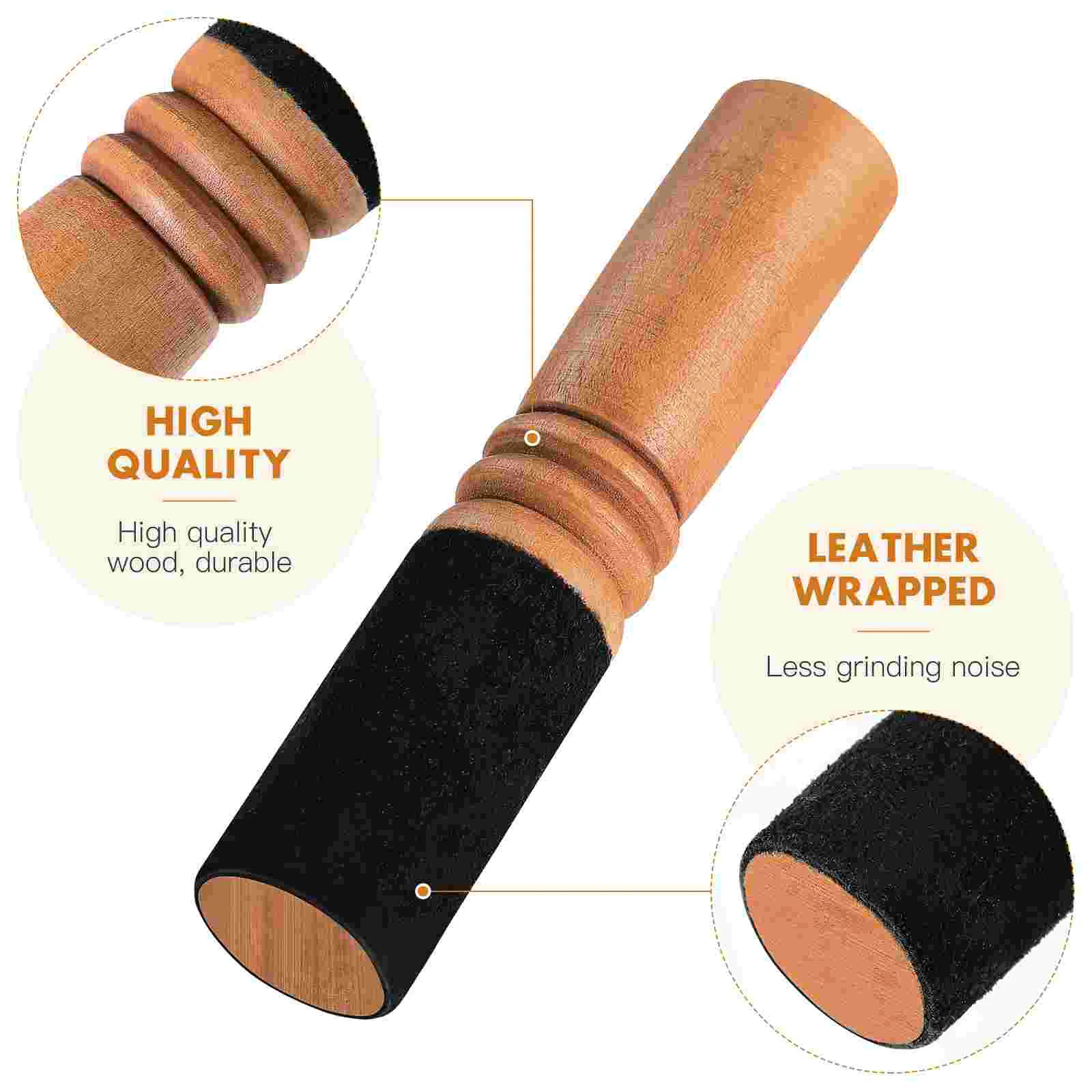 Singing Bowl Stick Mallet Buddha Sound Music Striker Wooden Knocking Rods Premium Wood Felt Sturdy Clear