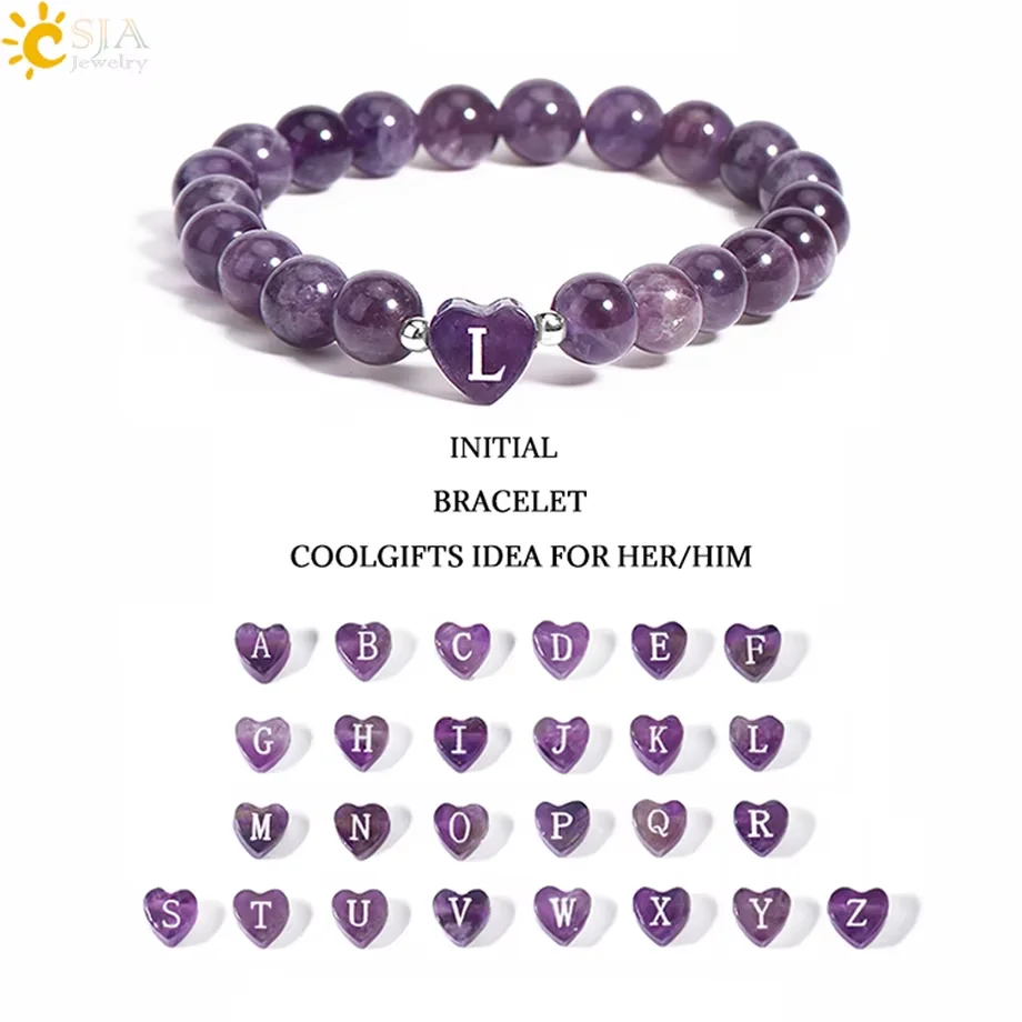 CSJA Kristall-Elastik-Armband Vintage Handgefertigter Charm Naturstein Rechteckiges Armband Schmuck Damen Herren Armreif Accessoire H871 – Detail 14