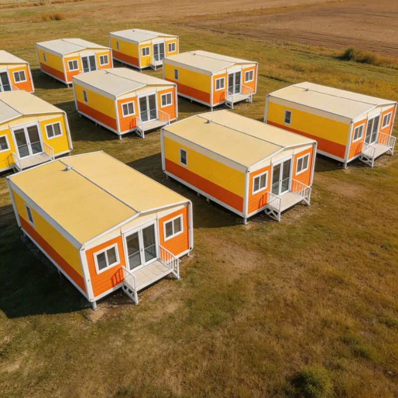Expandable Container House Pre-Insulated Folding Home Portable Guest House Fold Out Prefab Tiny Living Waterproof Durable Steel