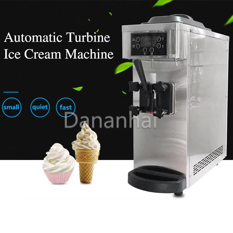 Frozen Yogurt Dispenser, Heavy Duty Commercial Single Head Soft Serve Ice Cream Machine for Restaurant