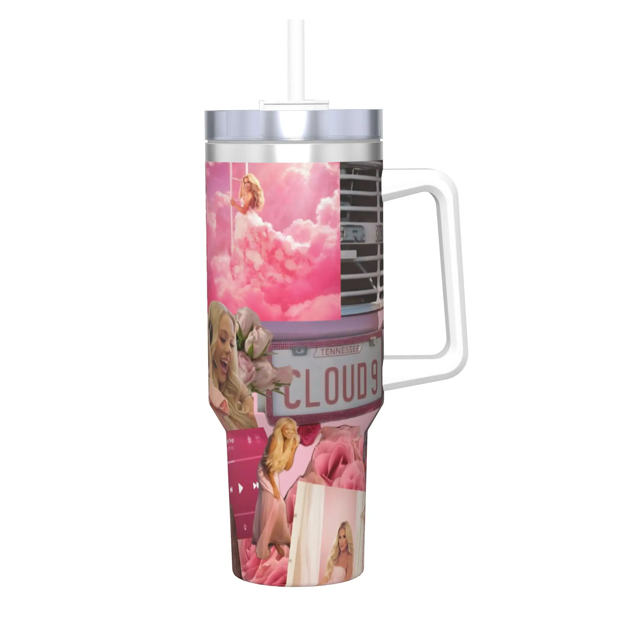 Megan Moroney Singer  Tumbler With Straw  Stainless Steel Mugs Cup Double Wall Vacuum Insulated for Cold Or Hot 40oz
