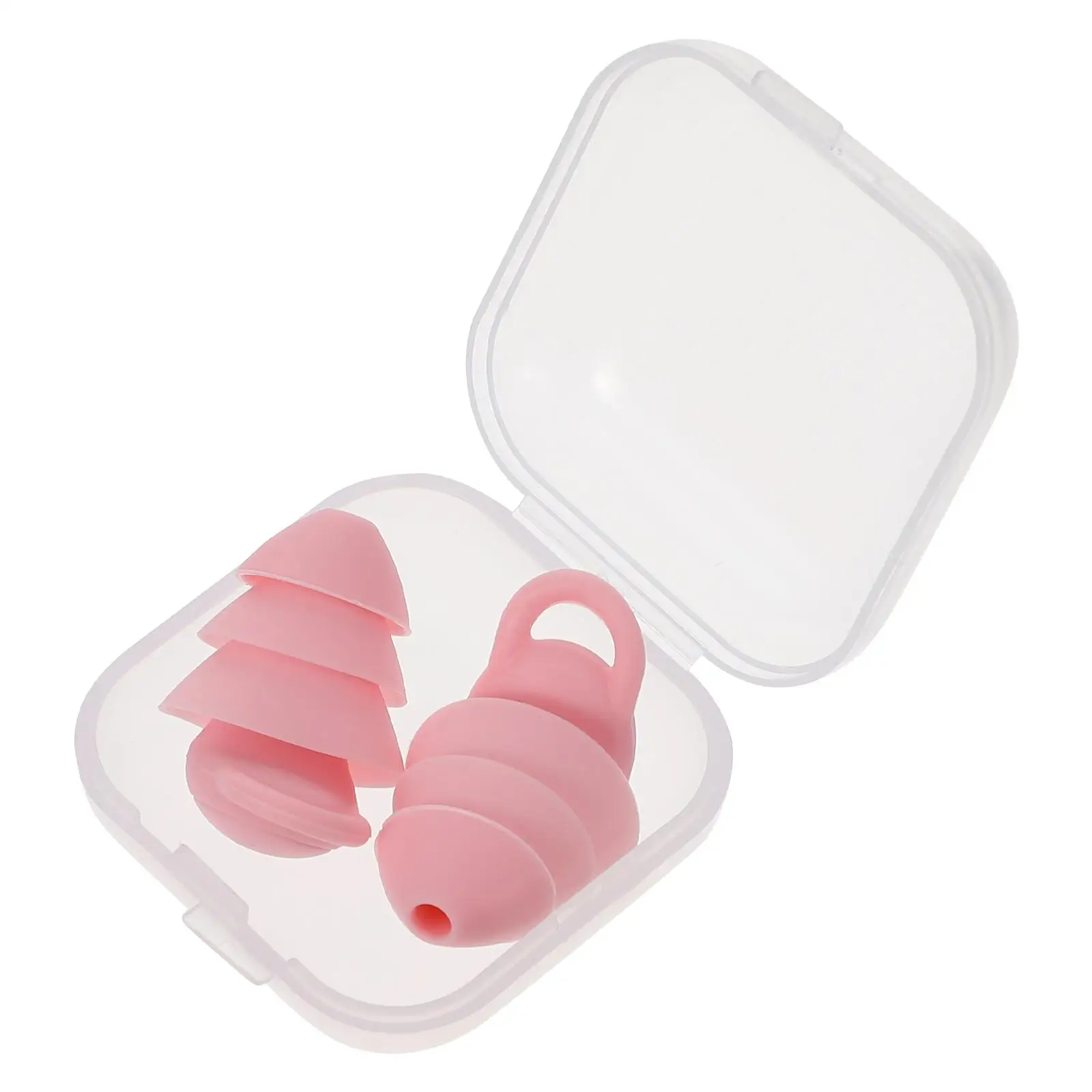 

Silicone Ear Plugs Noise Canceling Sound Blocking Sleeping Safe Waterproof Comfortable Soft Easy Storage Work Study Swim