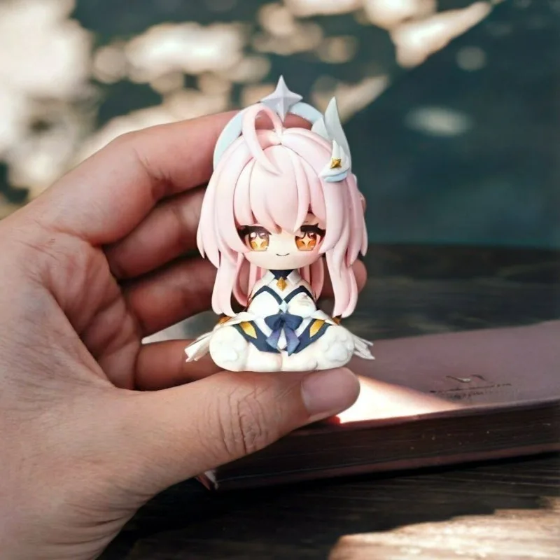 

Pvc Wuthering Waves Aemeath Q Version Mini Figure Model Kawaii Cute Sitting Posture Doll Desktop Decoration Cosplay Fan Gifts