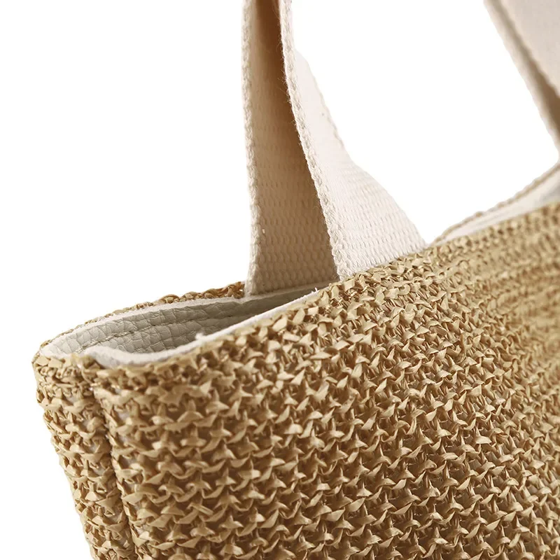 Women's Handmade Bohemian Straw Rattan Bag - Woven Summer Beach Crossbody Bag, Messenger Bucket Shoulder Handbag S7412efed921840238c41ddcbcb5876a9u