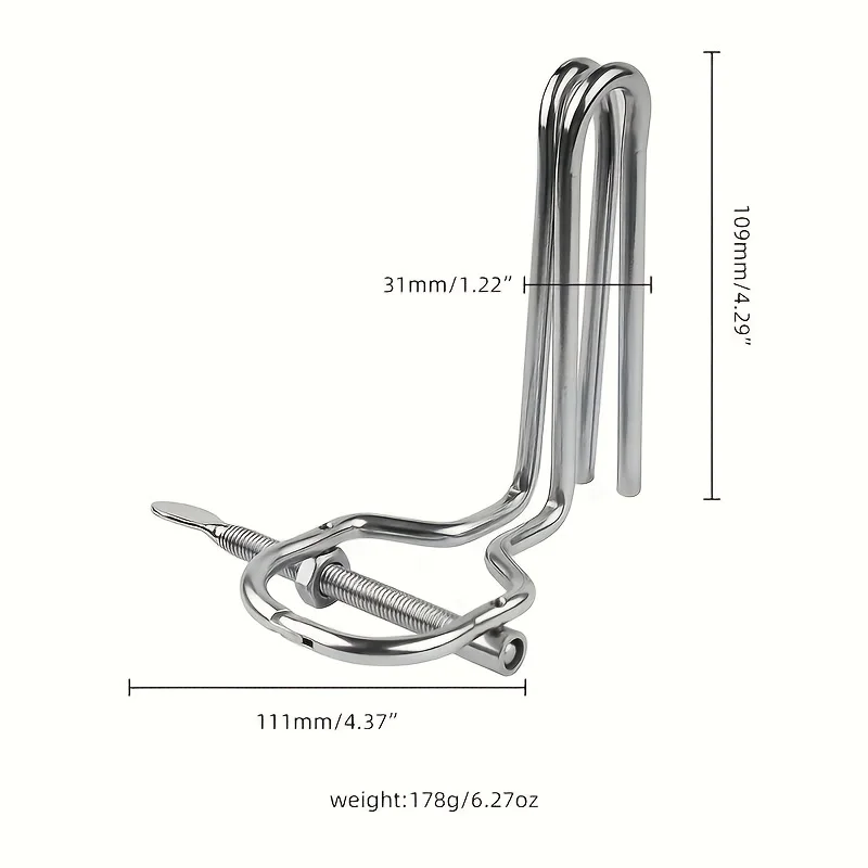 1 Piece Adjustable Anal Speculum Anal Expander Ass Expander, Metal Material Easy to Clean, Anal Sex Toys for Men and Women