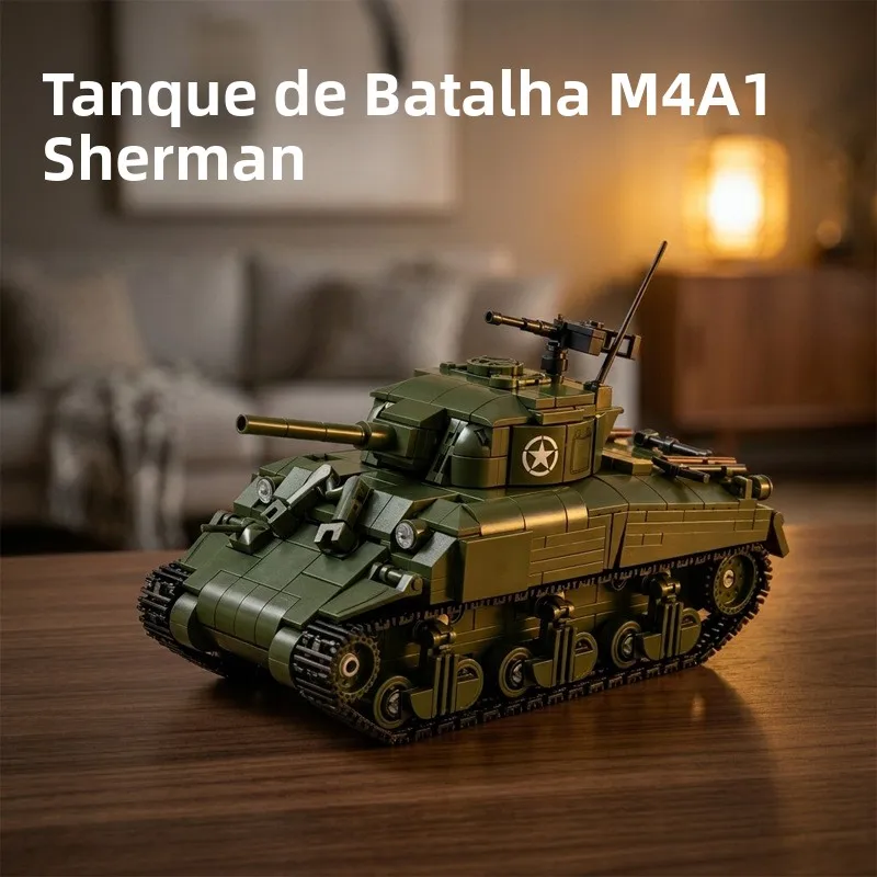 world-war-ii-sherman-m4-medium-tank-military-model-assembly-toy-gift-for-boys-suitable-for-blocks-abs-material-for-child