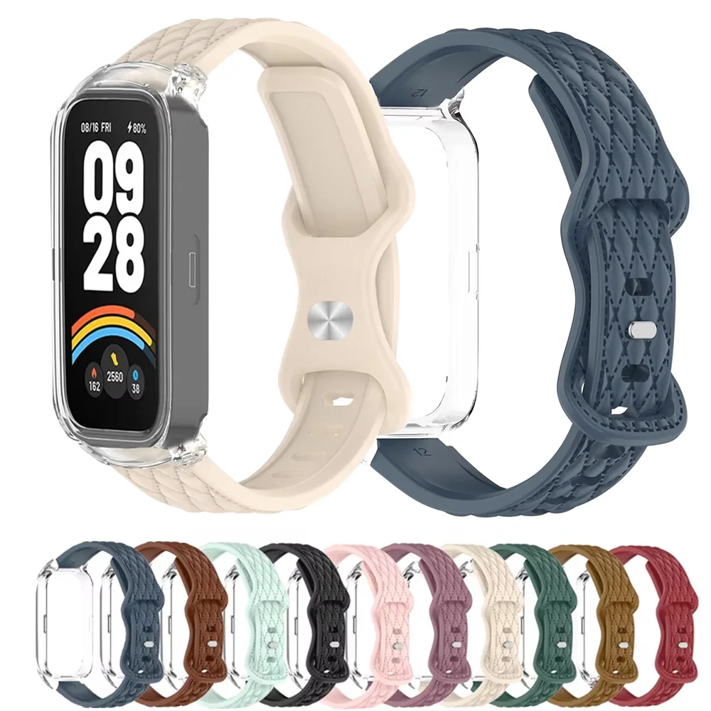 �y�Z�[�����zMi Band 9 8 Active�p�V���R���X�g���b�v�AXiaomi�X�}�[�g�o���h8 Active�ARedmi Band 3 2�p���X�g�X�g���b�v�APC�P�[�X�t��
