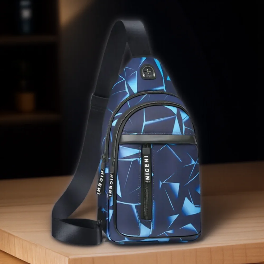 

Oxford Cloth Crossbody Bag for Men Women Lightweight Casual Shoulder Bag Outdoor Travel Backpack Daypack Chest Bag