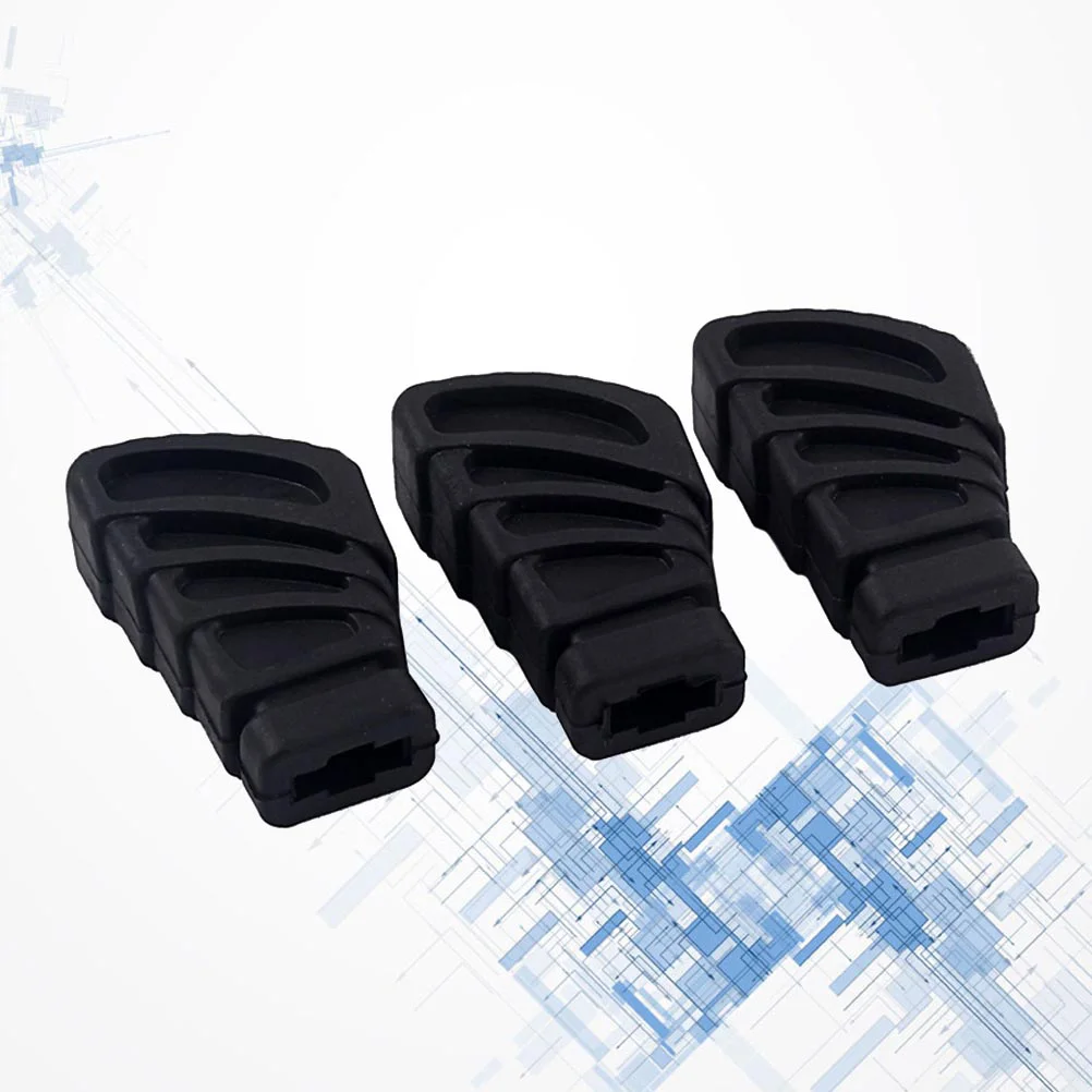 

3pcs Drum Rubber Feet for Drum Cymbal Stand Rack Bracket Percussion Parts L Size WC10 (Black) Drum Rack Rubber Feet