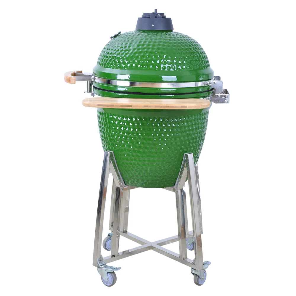 AUPLEX Barbeque  egg 21 Inch Ceramic BBQ Kamado Grill Multi Function Cooker Steam and Grill