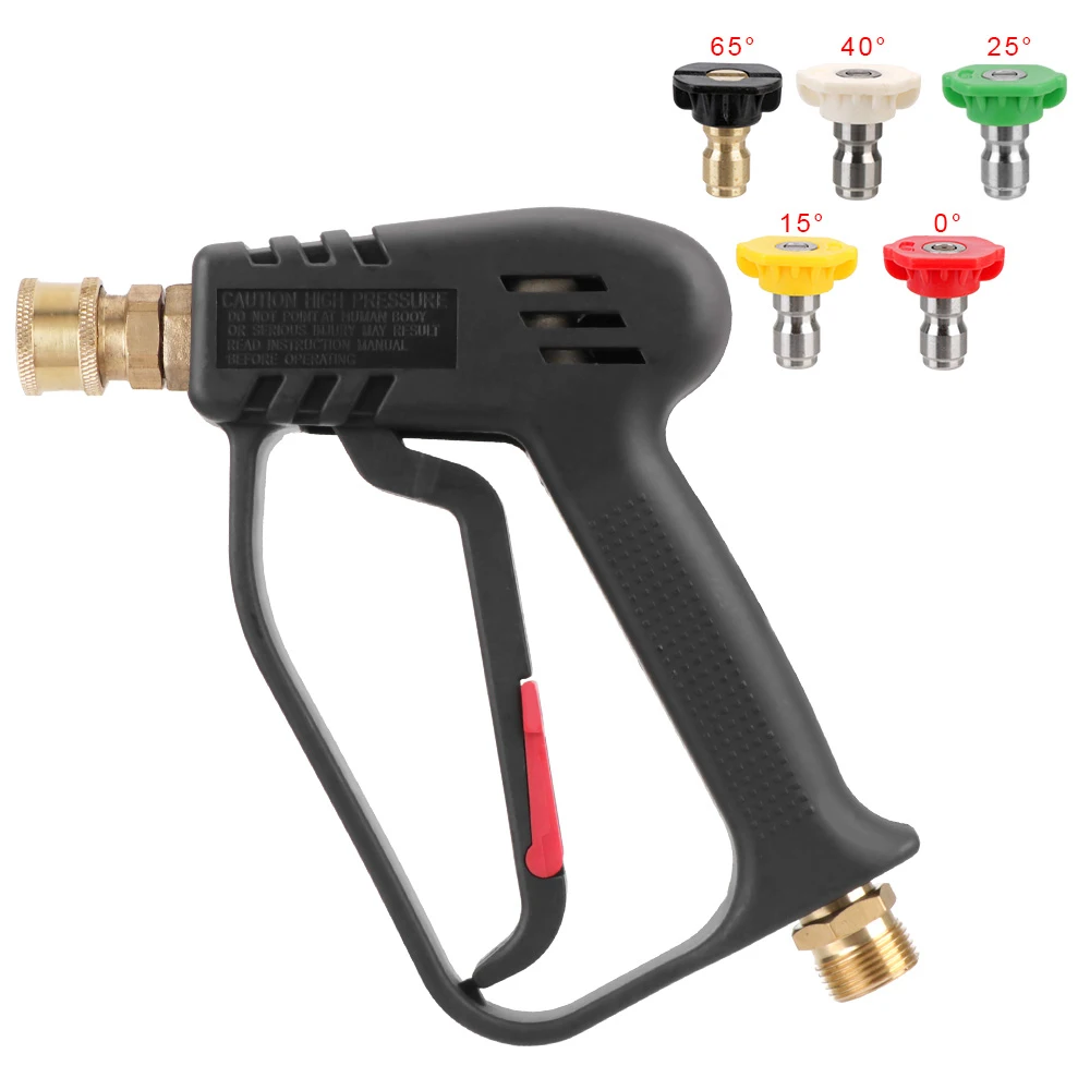 For Karcher/Nilfisk High Pressure M22 14MM Color Nozzle Kit for Car Cleaning with 5 Quick Connect Cleaning Water Gun