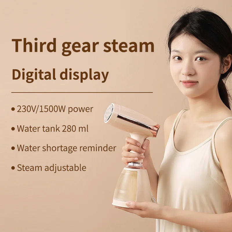 Garment Steamers 280ml Handheld Fabric Steamer 7 Holes 20 Seconds Fast-Heat 1500W Garment Steamer for Home Travelling Portable