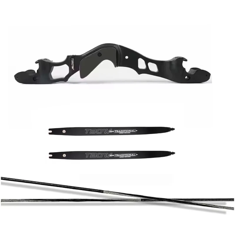 

JUNXING HI 30-60lbs Recurve Bow /Bow Riser 19inch Right Hand Takedown Bow ILF Bow And Arrow Hunting Shooting Accessories