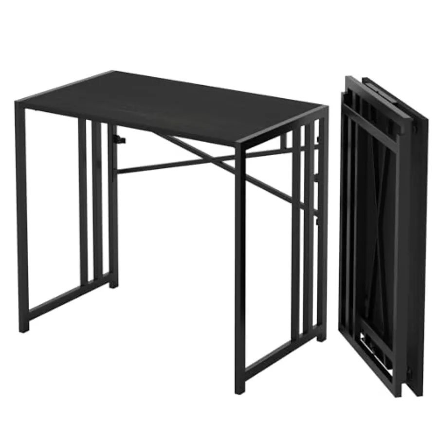 

Narrow Folding Computer Desk, Writg Gamg Computer Desk for Small Spaces, No Assembly Required Small Office Table