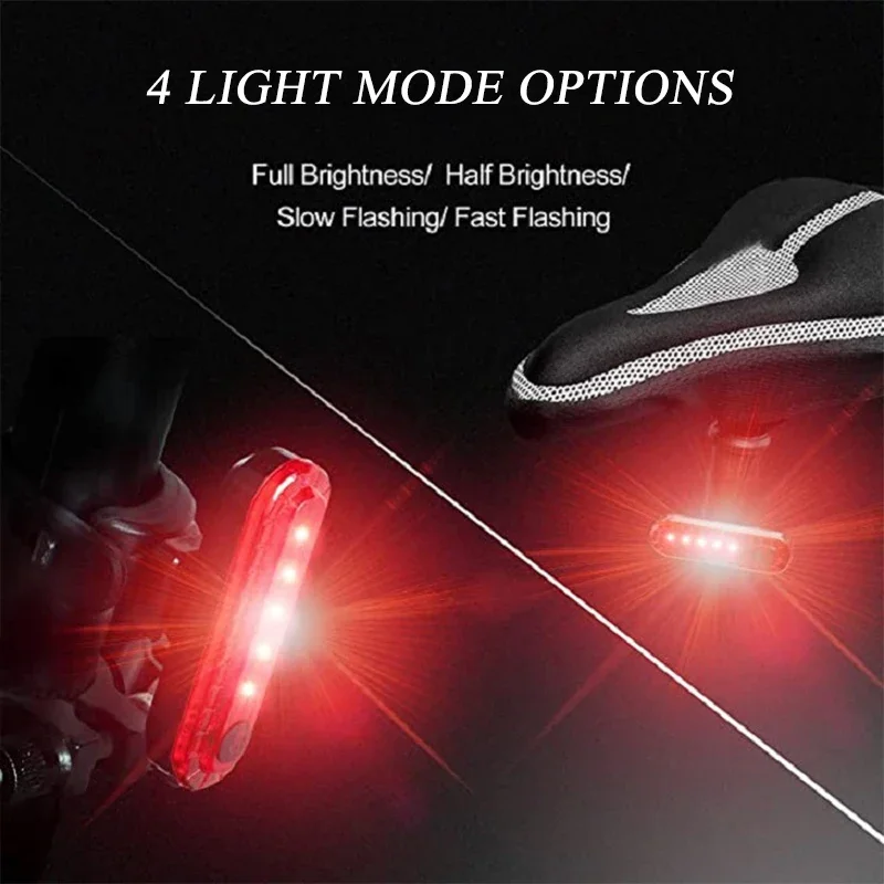 2PCS Bike Taillight Usb Rechargeable MTB Cycling Light Waterproof Riding Rear Light Front Lamp Led Night Warning Taillamp