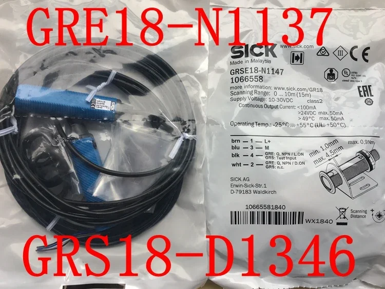 

SICK GRSE18-N1147(GRE18-N1137 GRS18-D1346) 100% new and original