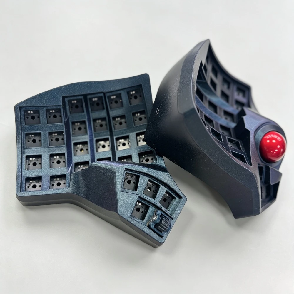 Rellor Charybdis MK2 Split Keyboard Kit Custom RGB Hotswap Trackball Wired Wireless Bluetooth Gaming Mechanical Keyboard ZMK/QMK