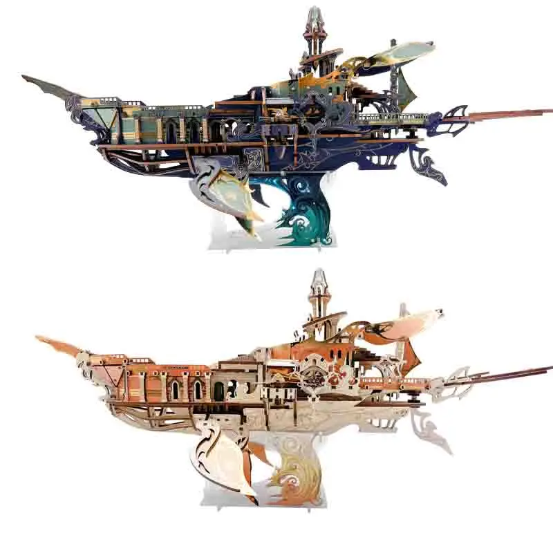 

DIY 3D деревянная головоломка Кит Ковчег Вселенной Космический корабль Пазл в сборе Миниатюрные модели Наборы игрушек для друзей Подарки