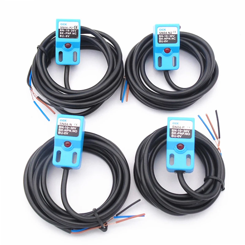 Interrupteur de proximité carré inductif SN04-N1 SN04-P1 SN04-D1, Distance de détection des métaux 4mm NPN PNP NO NC, 1 pièce