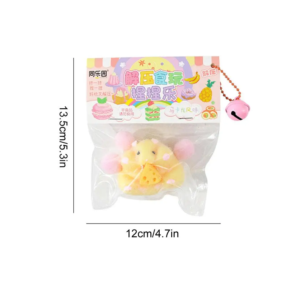 Jouet Hamster avec Fromage Souligné pour Enfants, Matériel TPR, AdTosGifts, Petite Souris, Jouets à Presser, Super Doux