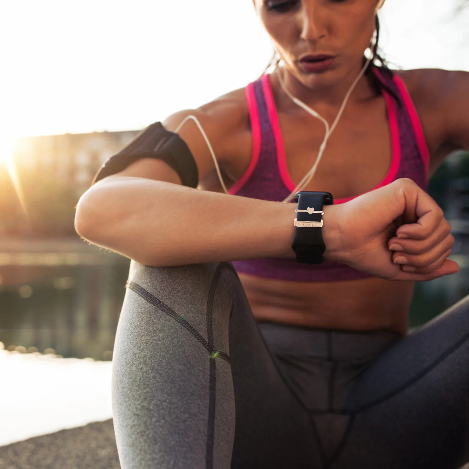 

5pcs Watch Band Decorative Ring Zinc Alloy Compatible Various Straps Watch Strap Accessories Bright Color Golden Bands