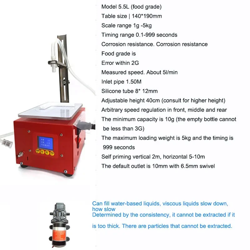 Máquina de enchimento líquida quantitativa multifuncional automática, pesagem e temporização, óleo de cozinha licor de enchimento, detergente