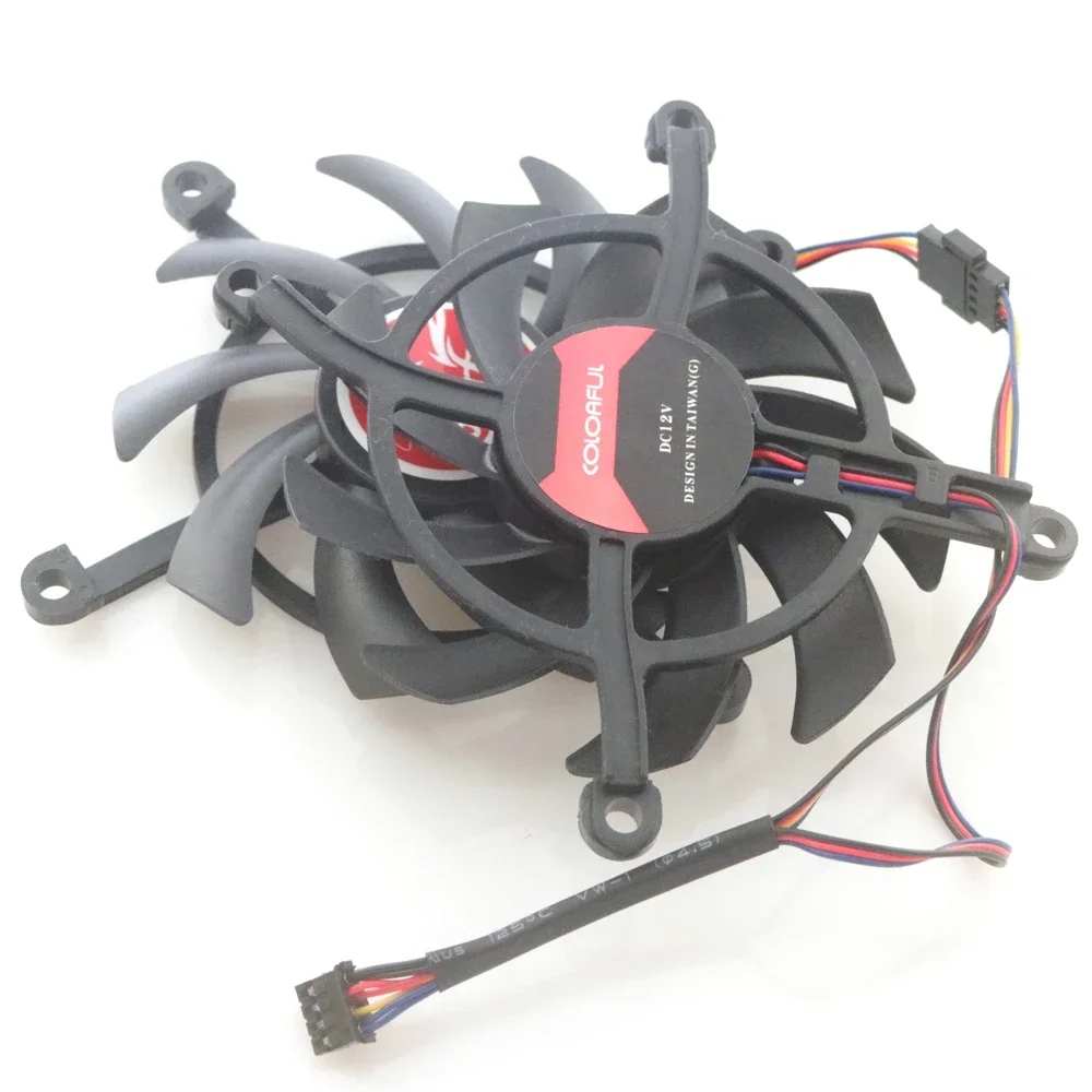 冷却ファンvgaグラフィックカード,4線式,4ピン,12v,カラー,gtx1660,1650, 1660s,rtx2060s,バッチあたり2個,送料無料