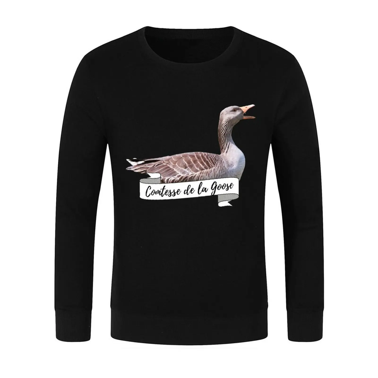 Royal Geese Comtesse De La Goose Funny Goose Lover Gift Pullover mens clothes men's autumn clothes autumn sweatshirt