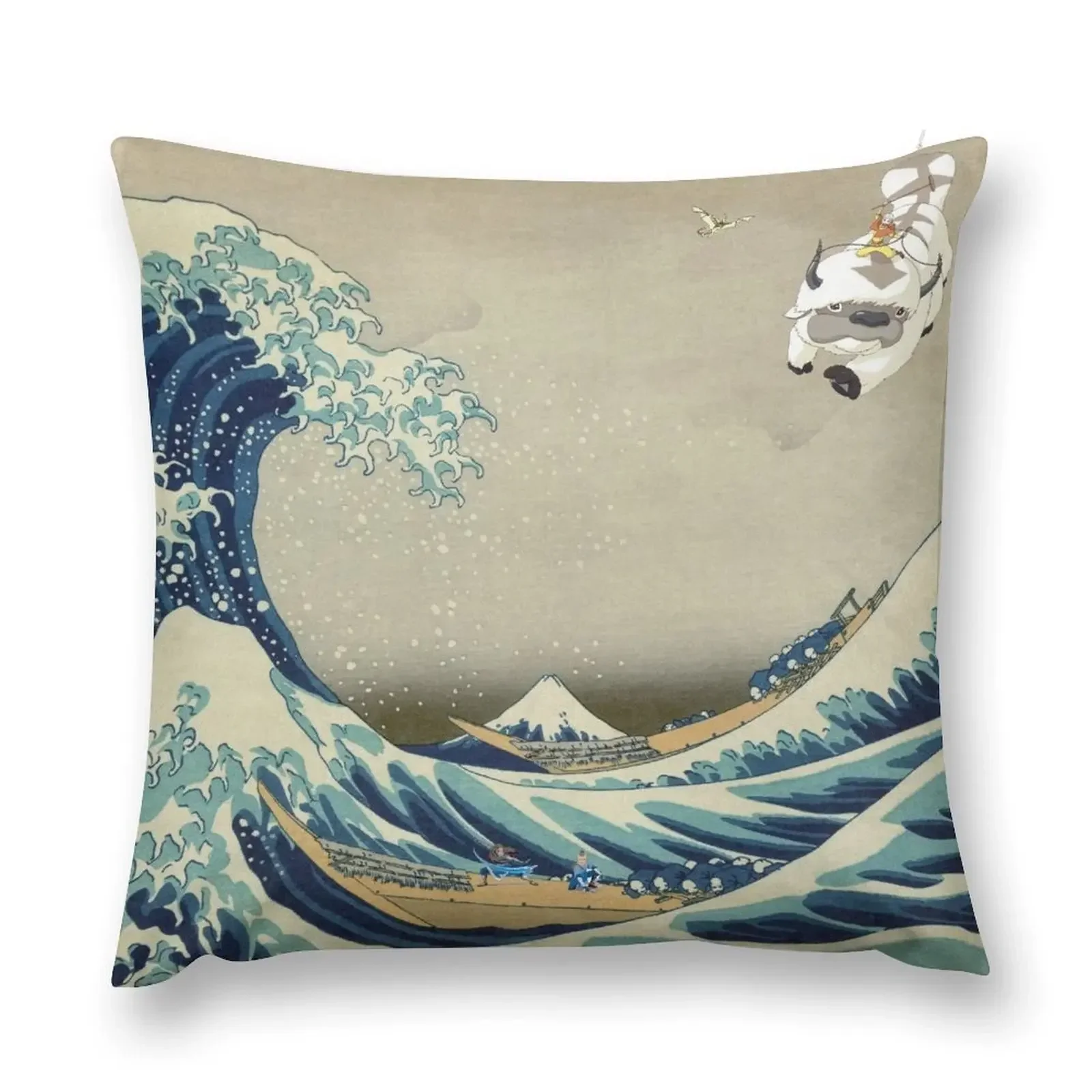 

The Great Wave Off Katara Throw Pillow autumn decoration home decor items luxury sofa pillows Pillow Case pillow